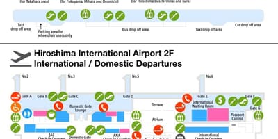 Карта на хирошима аеродром